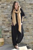 Cyril Crinkle Balloon Pant Black